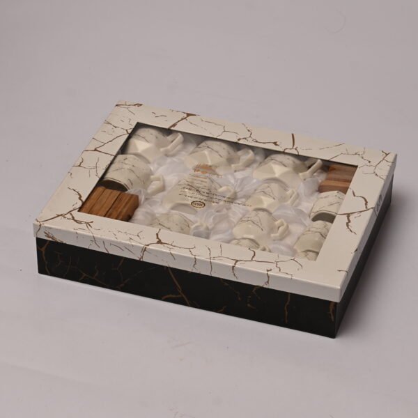 EXCLUSIVE 24 PCS CUP&SAUCER WITH BAMBOO BASE 059